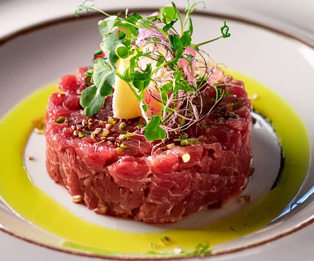 Tartare di manzo tagliata al coltello